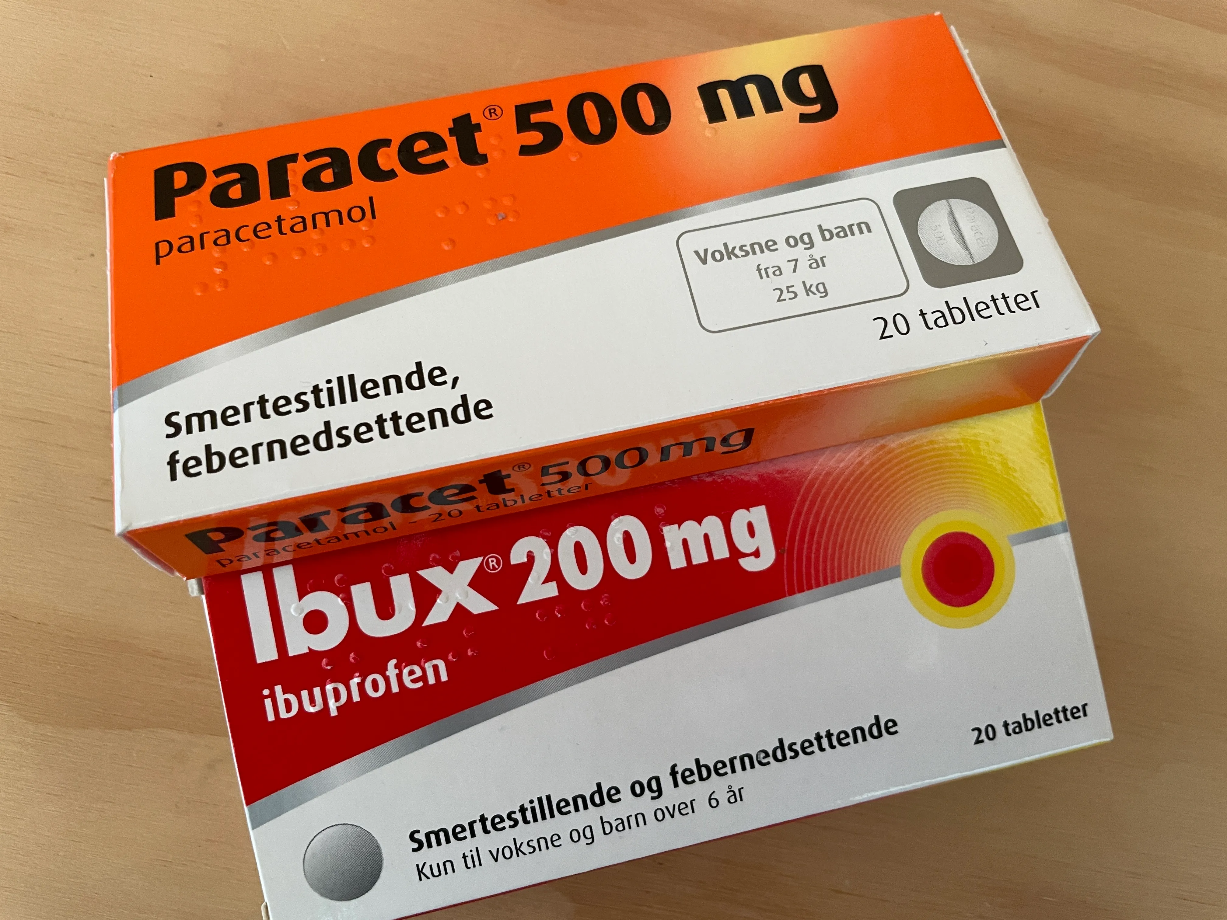 Paracet and ibux.