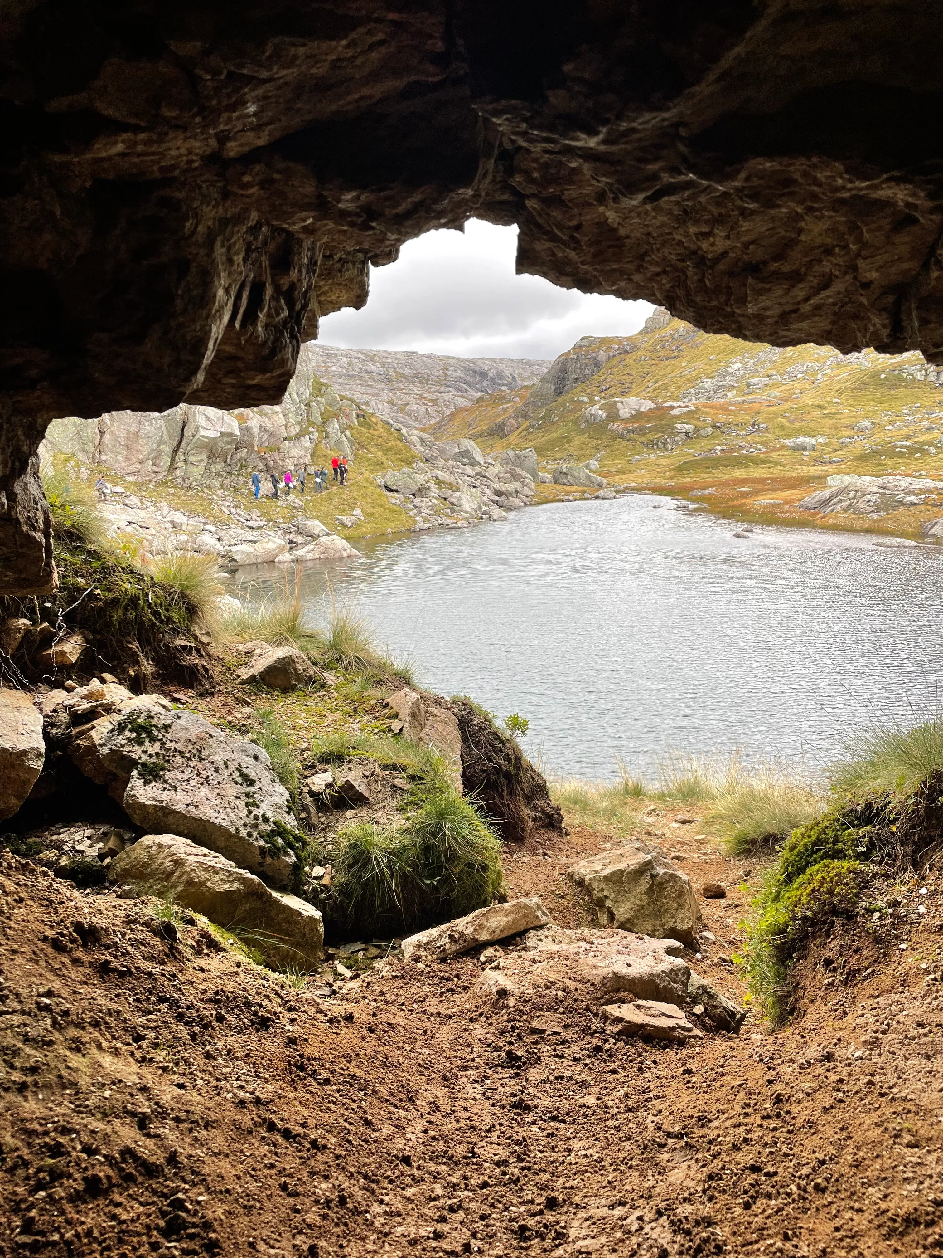 Detail of the rock-shelter interior.