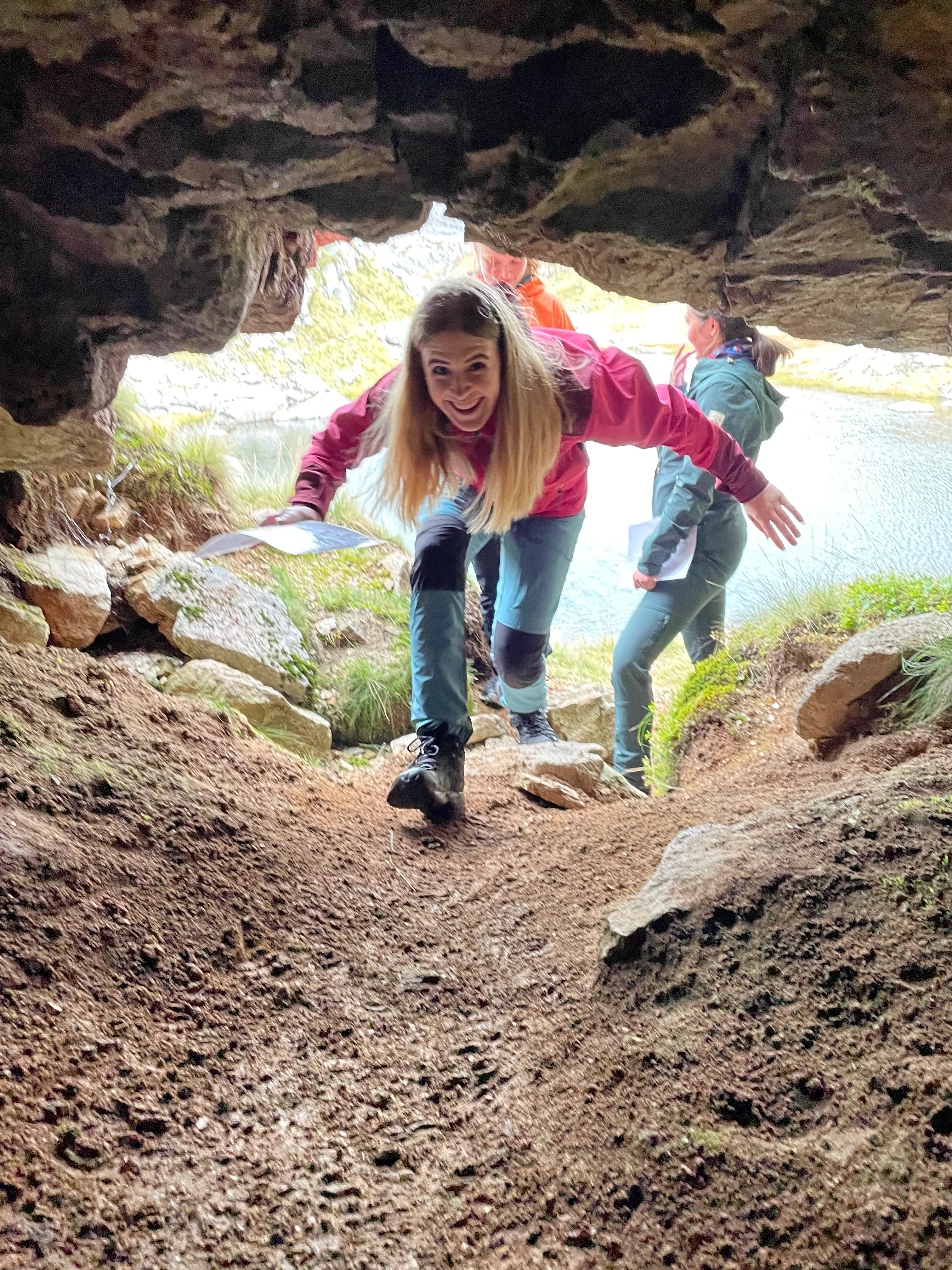 A rock shelter from the outside.