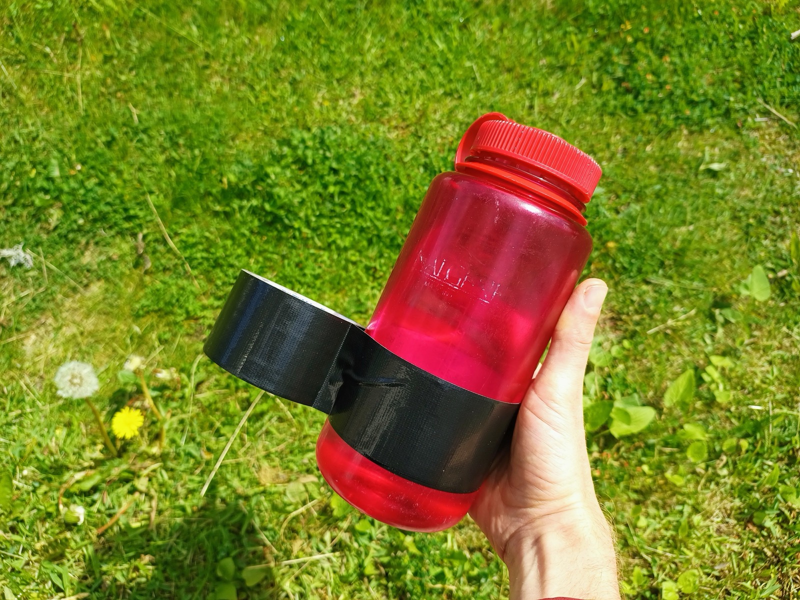 Gaffer tape — indispensable repair equipment on a trip
